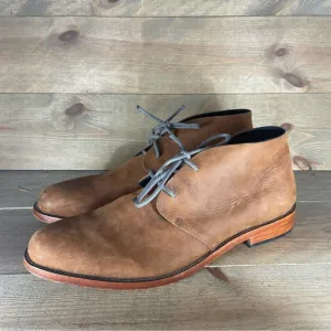 Nisolo Mens size 12 shoes brown leather comfort lace up chukka boots