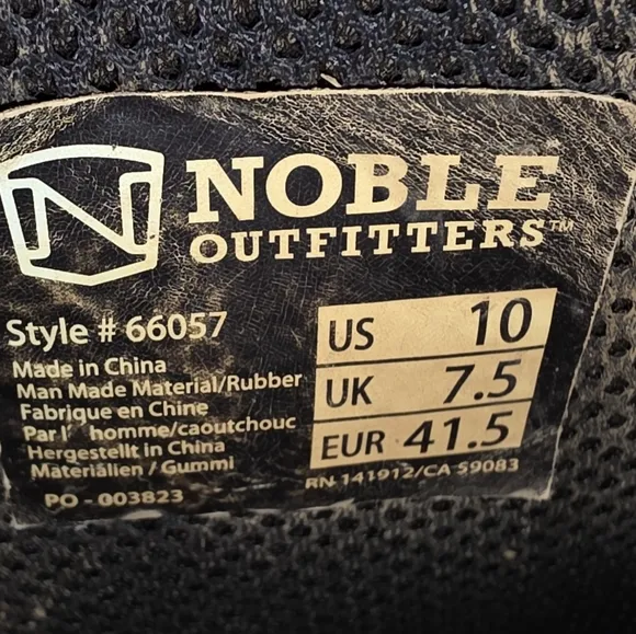Noble Outfitters Men's MUDS High Black Rubber Boots SIZE 10 NO BOX