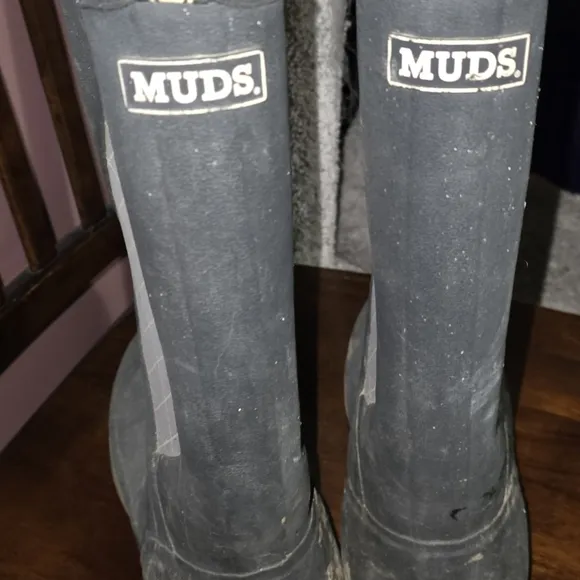 Noble Outfitters Men's MUDS High Black Rubber Boots SIZE 10 NO BOX