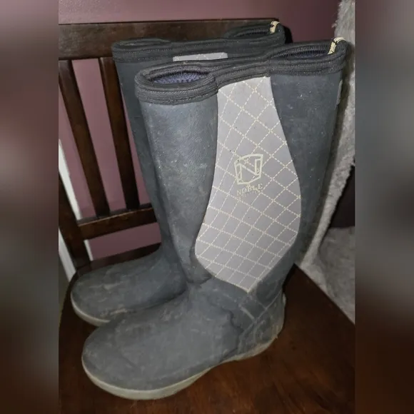 Noble Outfitters Men's MUDS High Black Rubber Boots SIZE 10 NO BOX