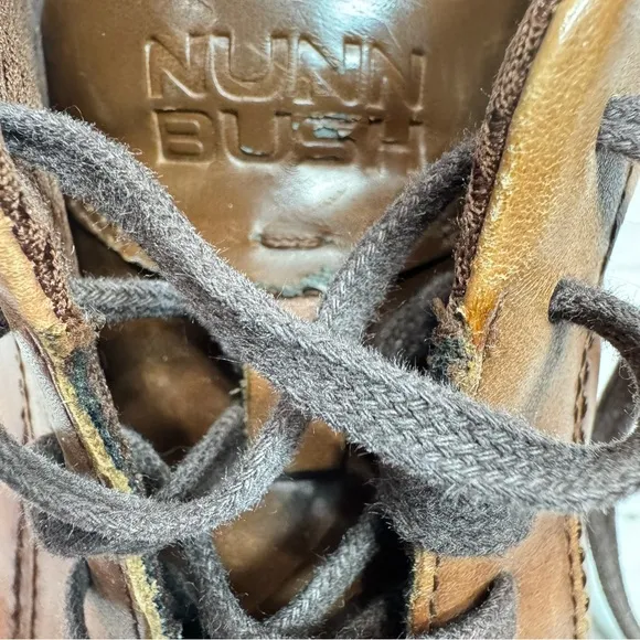 Nunn Bush Mayfield Street Brown Genuine Leather Lace Up Dress Oxford Shoes