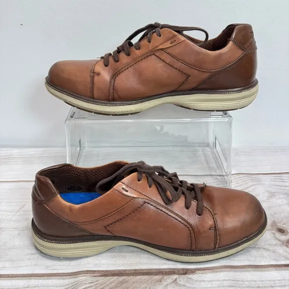 Nunn Bush Mayfield Street Brown Genuine Leather Lace Up Dress Oxford Shoes