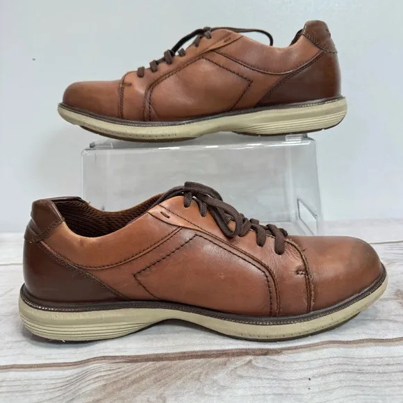 Nunn Bush Mayfield Street Brown Genuine Leather Lace Up Dress Oxford Shoes