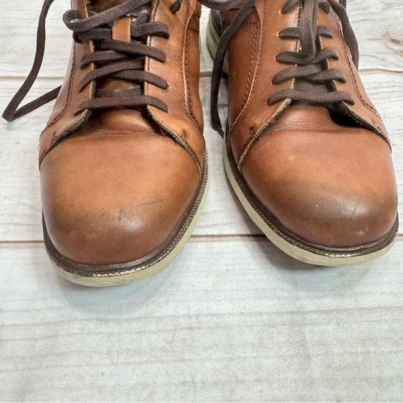 Nunn Bush Mayfield Street Brown Genuine Leather Lace Up Dress Oxford Shoes