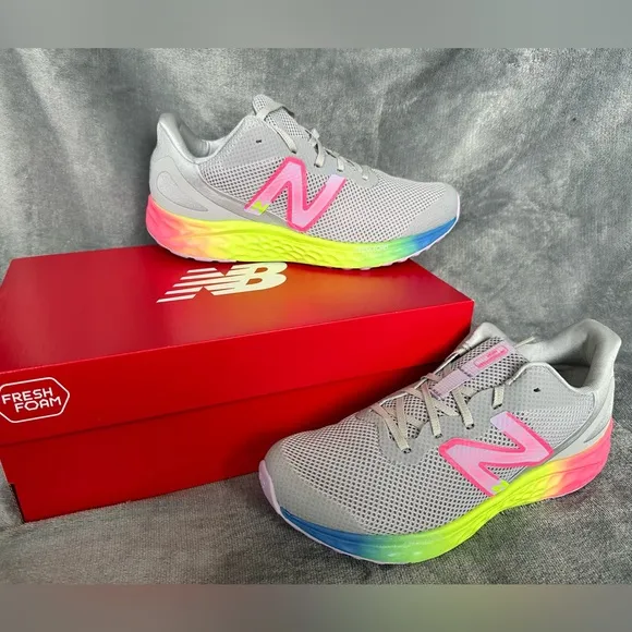 NWB New Balance® Fresh Foam Arishi V4 Kids' Running Shoes, Aluminum Lilac, size6