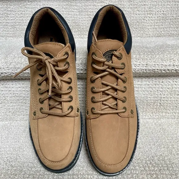 NWB Skechers Men's Size 12 Utility Leather Upper Lug Sole Outdoor Work Boots