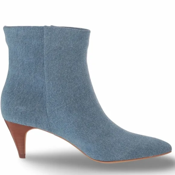 NWOB $120 Dolce Vita Dee Blue Fabric Ankle Boots