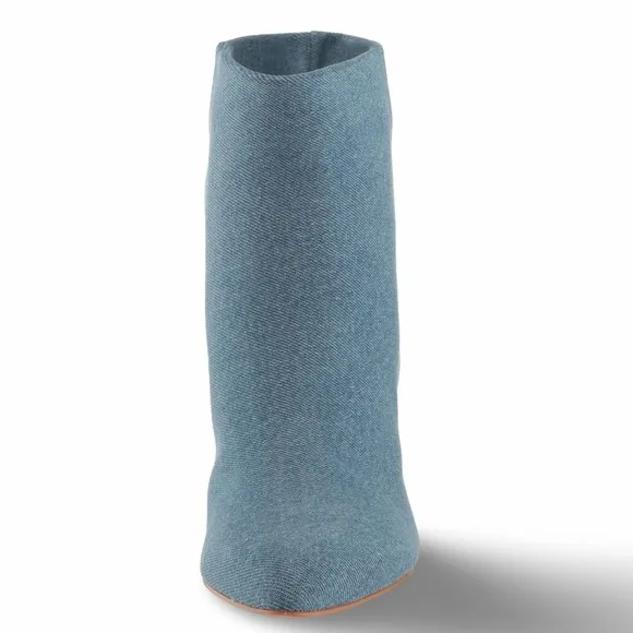 NWOB $120 Dolce Vita Dee Blue Fabric Ankle Boots