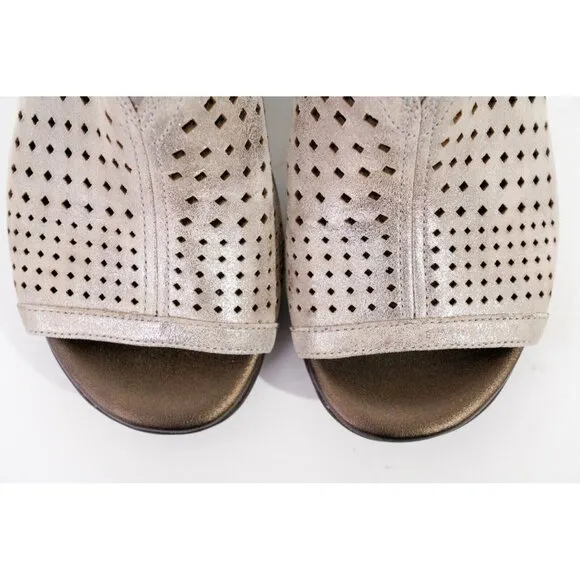 NWOB Aravon Medici Peep Sandals Women's Sz 9 Shoes