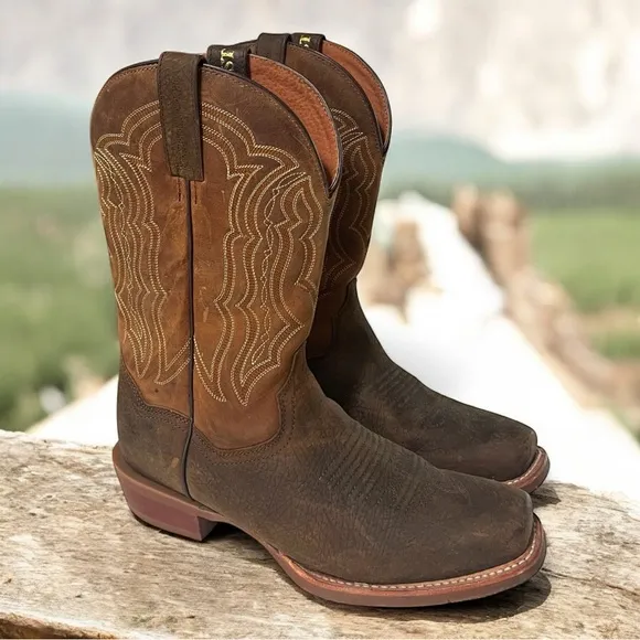 NWOT Danpost Creed Men's Brown Western Leather Boots size 10D | Cowboy Boots
