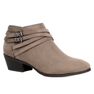 NWOT Style &amp; Co Willoww Ankle Booties for Macy's Brown/tan 1.5&quot; block heel Siz 6