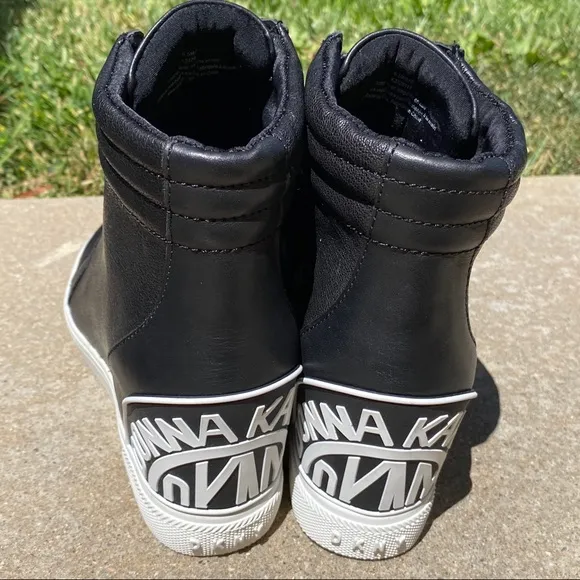NWT DKNY Connie Leather slip-on Wedge Sneakers