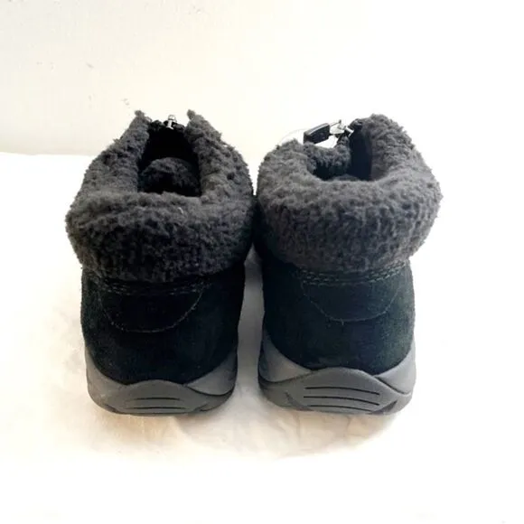 NWT Easy Spirit Cozy Faux Fur Trim Zip-Front Winter Boots