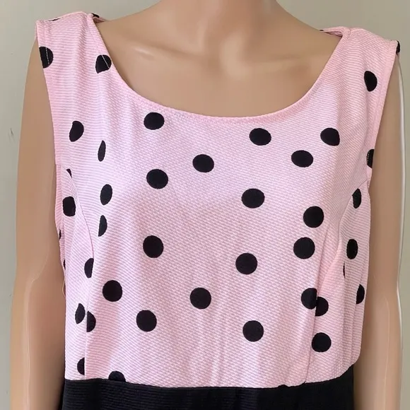 NWT Pink Polka Dot Dress Size: 18W