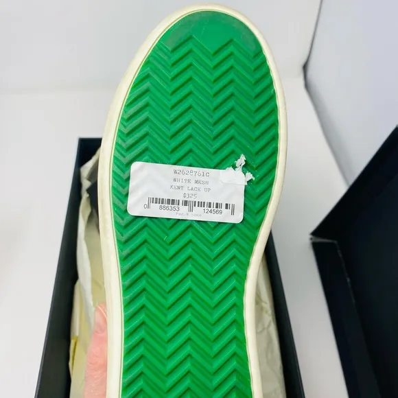 NWT rag &amp; bone Sneakers Kent Lace Up White Mesh Size 35