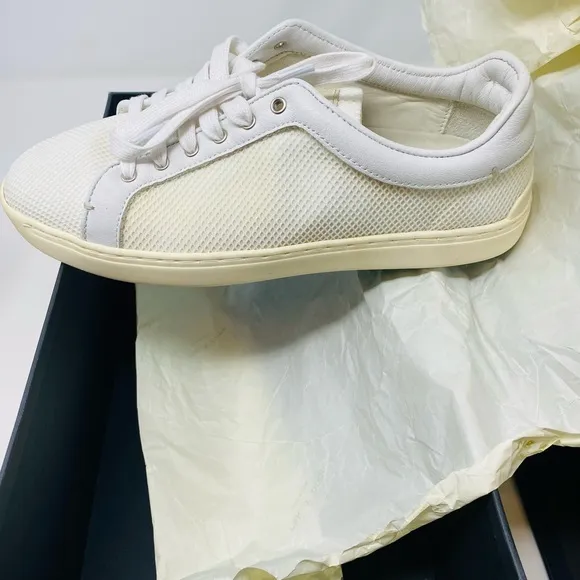NWT rag &amp; bone Sneakers Kent Lace Up White Mesh Size 35