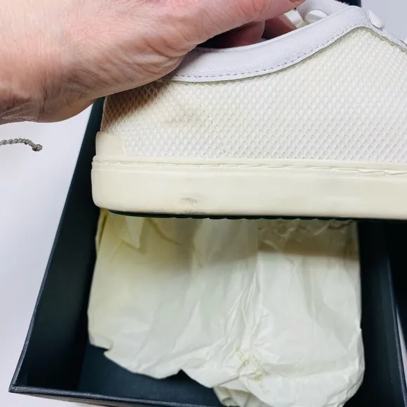 NWT rag &amp; bone Sneakers Kent Lace Up White Mesh Size 35