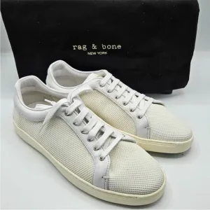 NWT rag &amp; bone Sneakers Kent Lace Up White Mesh Size 35