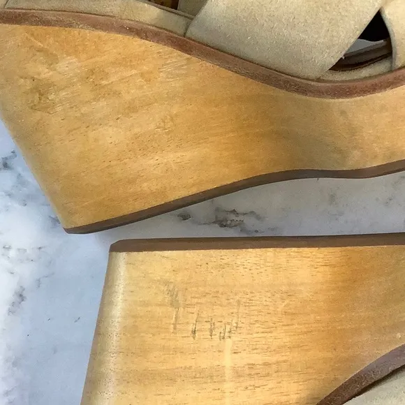 NWT Rag and Bone Tan Suede Women Sandals Size 6.5