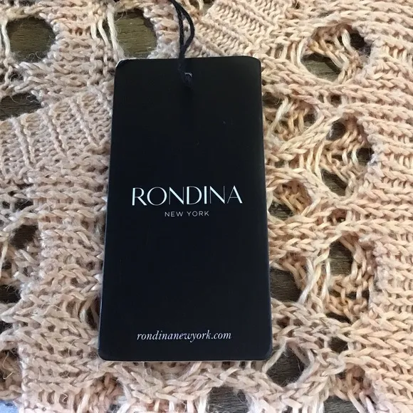 Nwt Rondina Sweater Pointelle Blush Pull Over Blush Peach Size XS