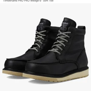 NWT SIZE 11 Timberland PRO Men's Black Wedge Boots