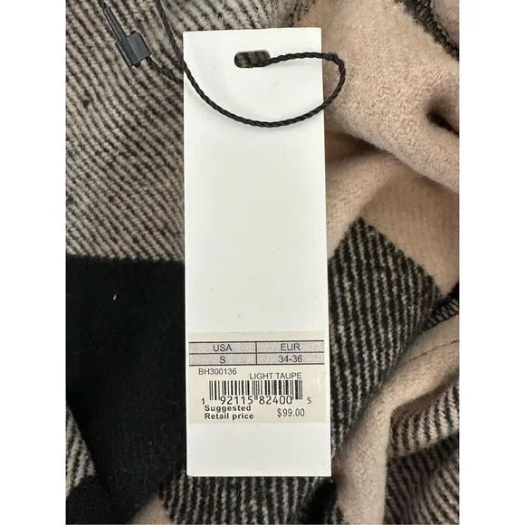 NWT Steve Madden Eldridge Coat in Light Taupe Longline Shacket