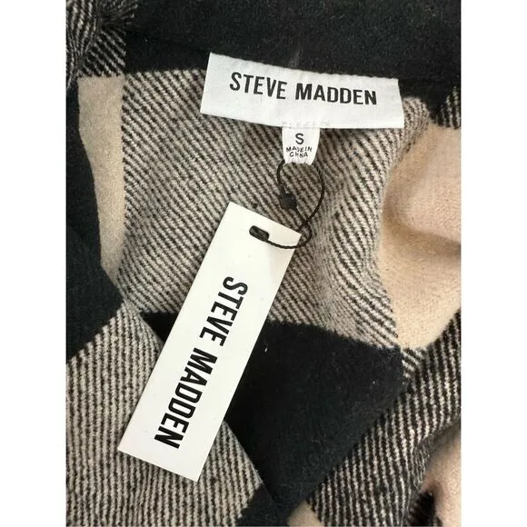 NWT Steve Madden Eldridge Coat in Light Taupe Longline Shacket