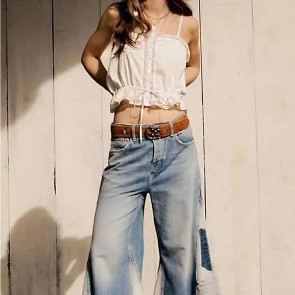 NWT we the free ripple wide-leg crop NWOT size 27