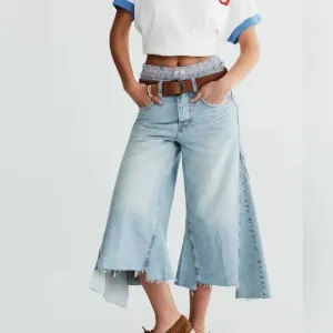 NWT we the free ripple wide-leg crop NWOT size 27