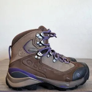 Oboz Wind River III BDry Hiking Boots Waterproof Nubuck Brown Size Women's 6.5
