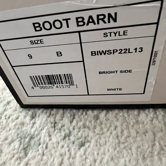 Off White Cowboy Boots. Brand new from the box. Never worn. See pictures.