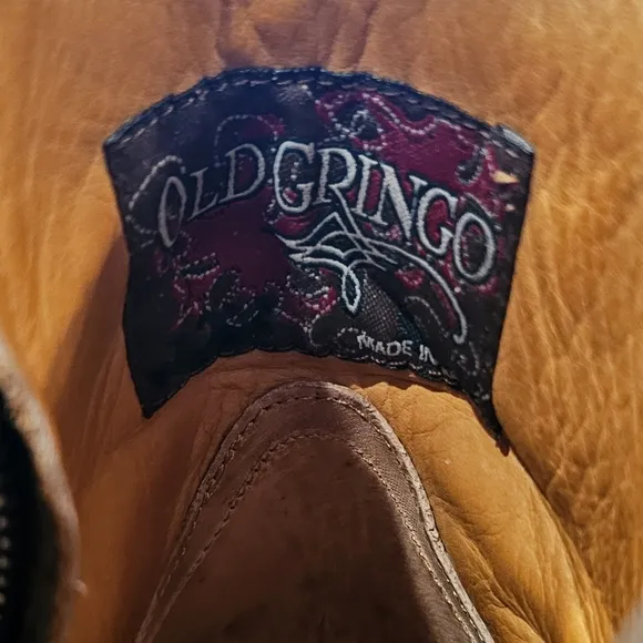 Old Gringo Marrionezipper Chocolate/Purple Floral Embroidered Snip Toe Boots