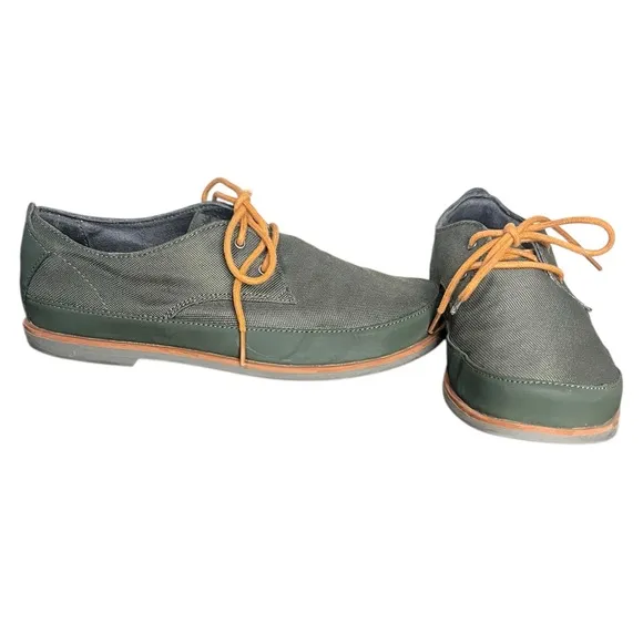 OLUKAI Honolulu Lace Mesh Shoes Green/Orange Men’s Size 8.5