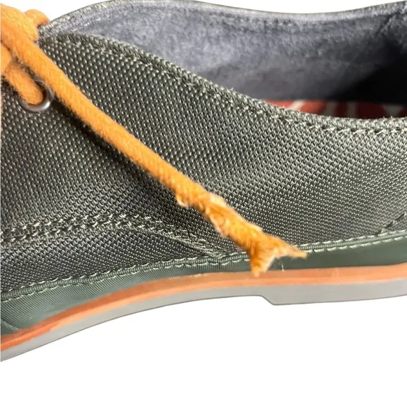 OLUKAI Honolulu Lace Mesh Shoes Green/Orange Men’s Size 8.5