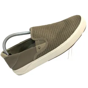 OLUKAI Lae'ahi Shoes Sneakers Slip-On Men's 8.5 Beige Mesh Worn 1X Dad Grandpa