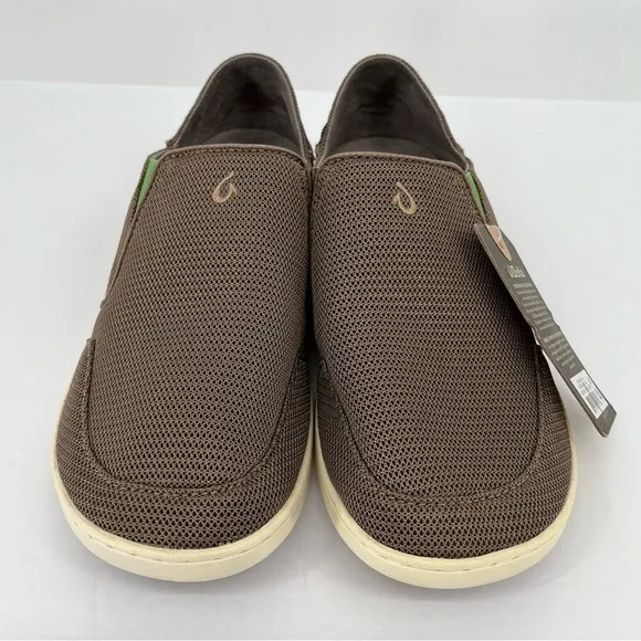 Olukai Men’s NEW Nohea Mesh Slip On Shoes Size 8.5 Sneakers Mustard Lime Peel