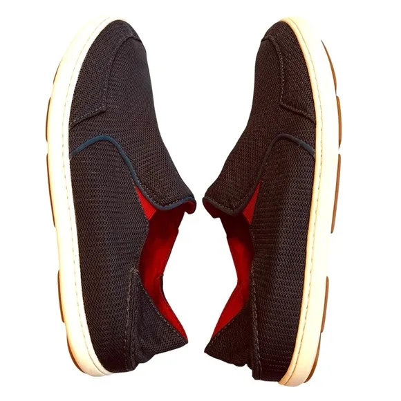 Olukai Men’s Sz 10 Navy Blue Nohea Slip On Shoes Mesh Casual Comfort