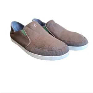 Olukai Nohea Mesh Shoes Tan Men's Size 13