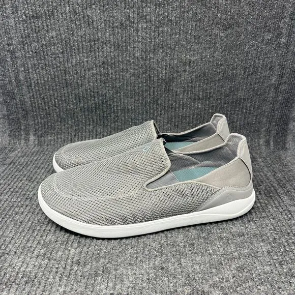 Olukai Nohea Pae Slip On Shoes Loafers Sneakers Grey Mens Size 11