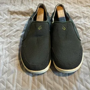 Olukai‎ slip on shoes men’s size 10.5 green pre-owned condition
