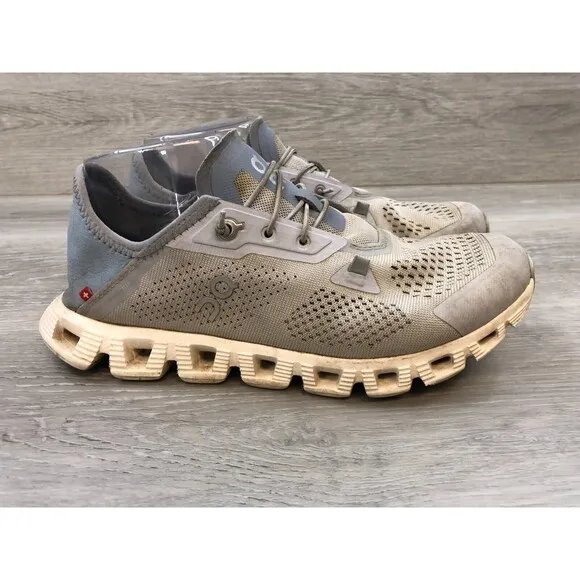 On Cloud 5 Coast 3WD10541177 Women's US 7.5 Gray Mesh Lace-Up Athletic Sneaker