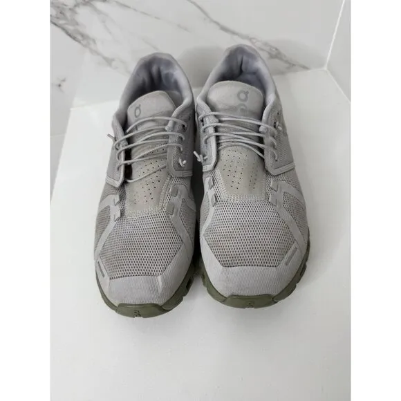 On Cloud 5 Shoes Mens Glacier Gray Running Athletic Gym Sneakers Trainers 10.5