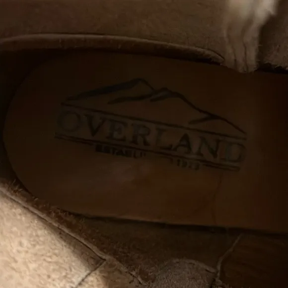 Overland Carly Tan Leather Cowboy Boots Women’s size 7
