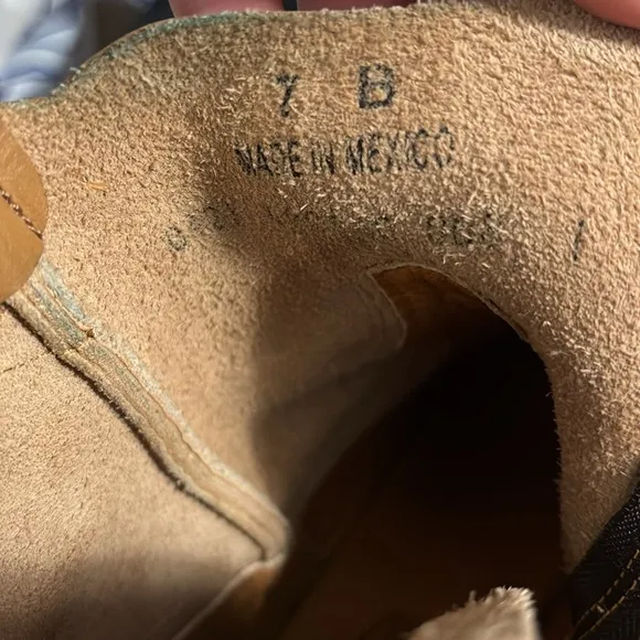 Overland Carly Tan Leather Cowboy Boots Women’s size 7