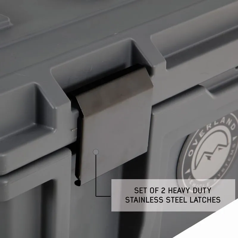Overland Vehicle Systems Dry Cargo Box With Drain and Bottle Opener