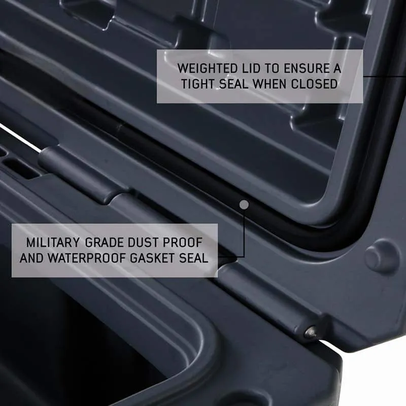 Overland Vehicle Systems Dry Cargo Box With Drain and Bottle Opener