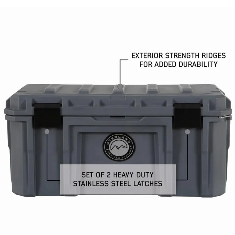 Overland Vehicle Systems Dry Cargo Box With Drain and Bottle Opener