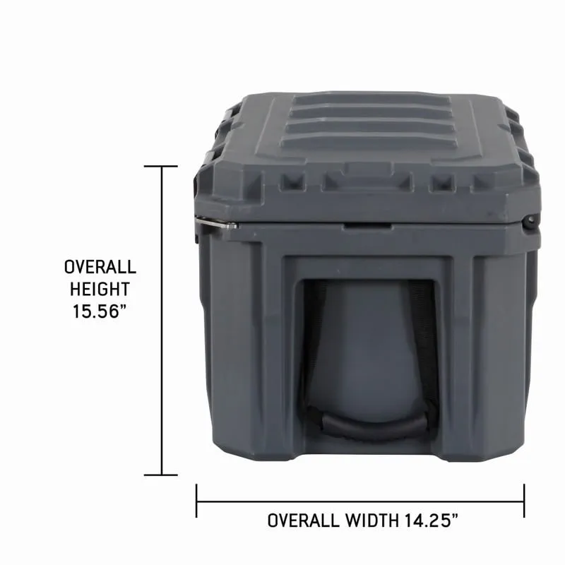 Overland Vehicle Systems Dry Cargo Box With Drain and Bottle Opener