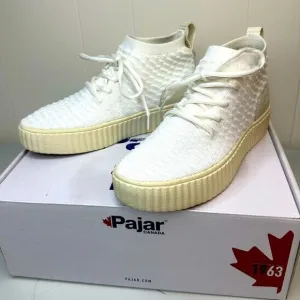 Pajar Cammie White High Top Sport Sneakers Size US 9 9.5 EU 40