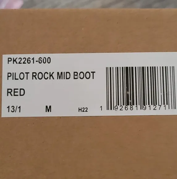 Pendleton PILOT ROCK Mid Boot Outdoor Rain Boots Red Native American Inspired